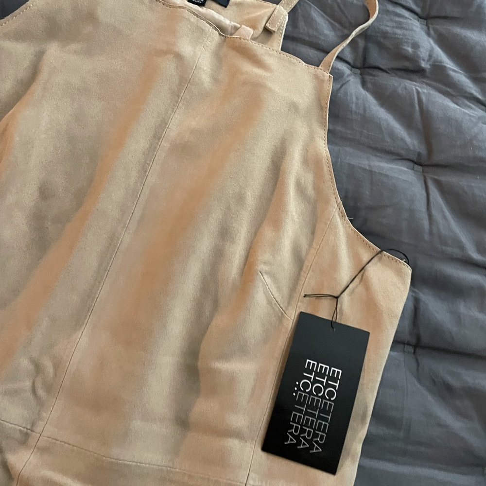 Tan suede top